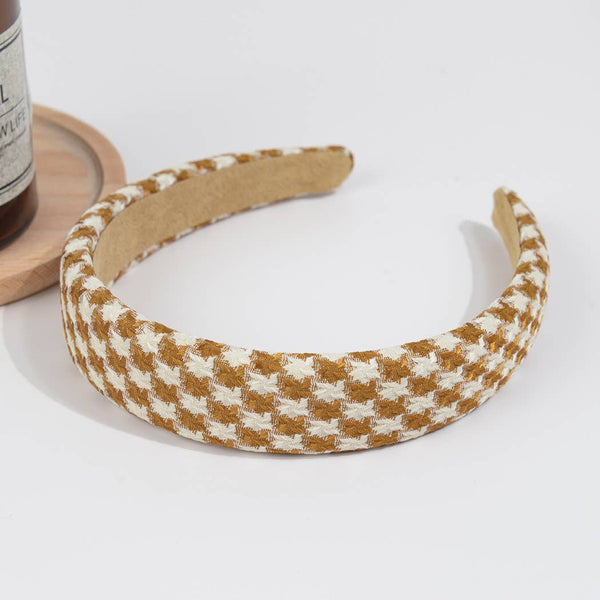 TheDivaSoap - Vintage Houndstooth Headband: Coffee