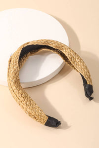 Straw Braided Twist Fashion Headband