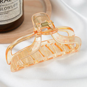 TheDivaSoap - 2.36'' Jelly Rectangle Transparent Hair Claw Clip: 2.36 Inch / Yellow