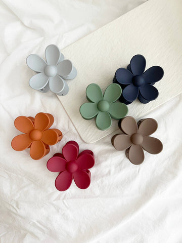 LoveLina - Flower 3" Hair Clips, Matte Hair Claw (AVA)