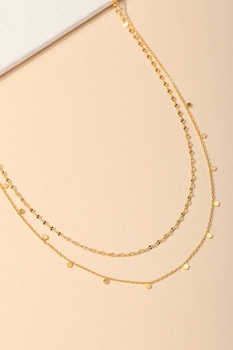 Anarchy Street - Dainty Layered Coin Choker Necklace