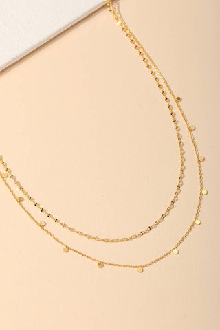 Anarchy Street - Dainty Layered Coin Choker Necklace