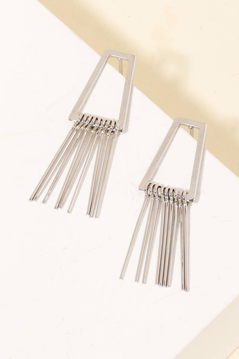 Anarchy Street - Mini Bar Fringe Drop Earrings