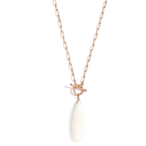 Splendid Iris - Long Jade Toggle Necklace, SALE
