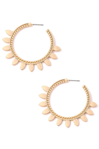 Anarchy Street - Floral Sun Hoop Earrings