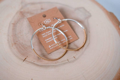 Cecelia Designs Jewelry - Seed Bead Hoop Earrings
