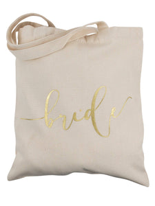 Samantha Margaret - Cream Bride Tote Bag in Canvas