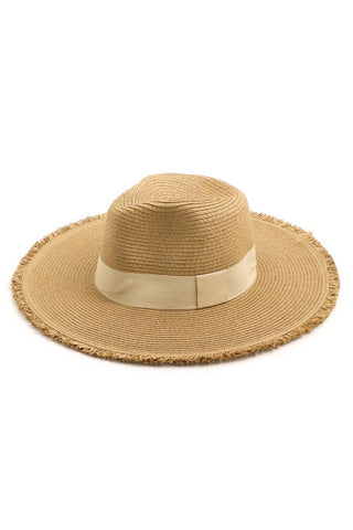 Anarchy Street - Frayed Edge Straw Knit Sun Hat