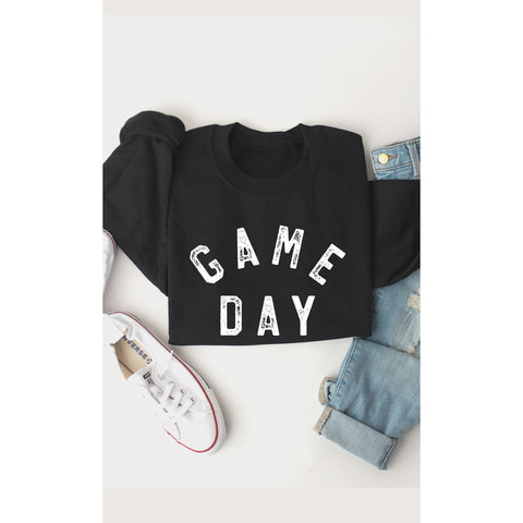 Kissed Apparel - Retro Game Day Graphic Fleece Sweatshirt